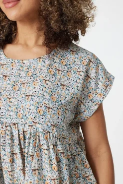 Ditsy Floral Oversized Smock Top