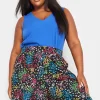 Ditsy Floral Print Jersey Shorts
