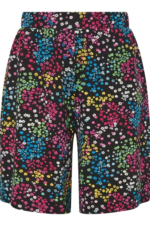 Ditsy Floral Print Jersey Shorts