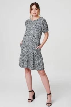Ditsy Floral Short Tiered Dress