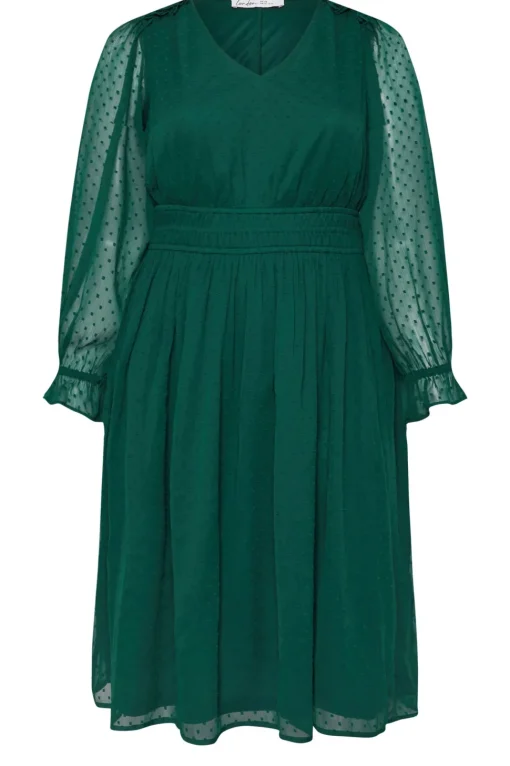 Dobby Midi Dress