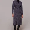 Dotted Spot Print Shirt Dress-