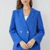 Double Button Relaxed Blazer