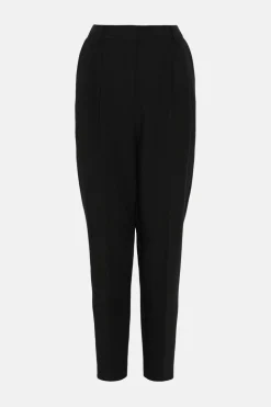 Double Crepe Pleat Peg Trouser