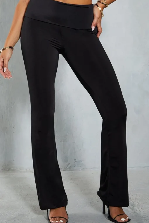 Double Layer Soft Touch Off Shoulder Top & Flare Trouser Co-ord