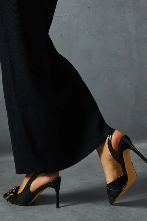 Double Strap Buckle Heels