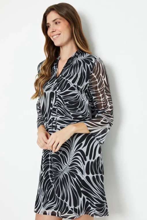Double Tie Shift Dress