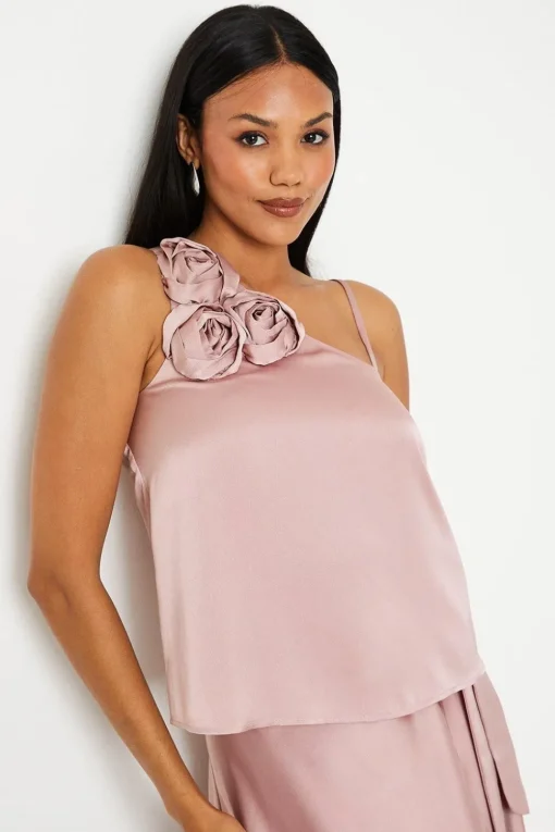 Drape Satin Wrap Skirt