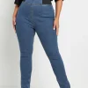 Elasticated Insert Split Hem Jeggings