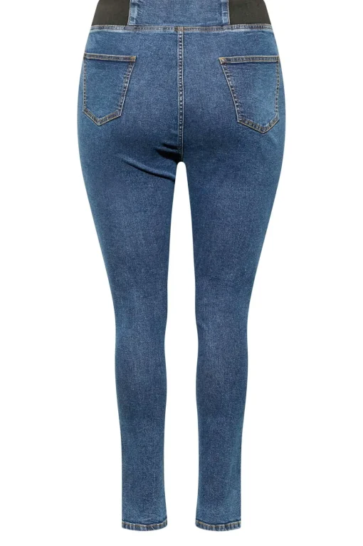 Elasticated Insert Split Hem Jeggings