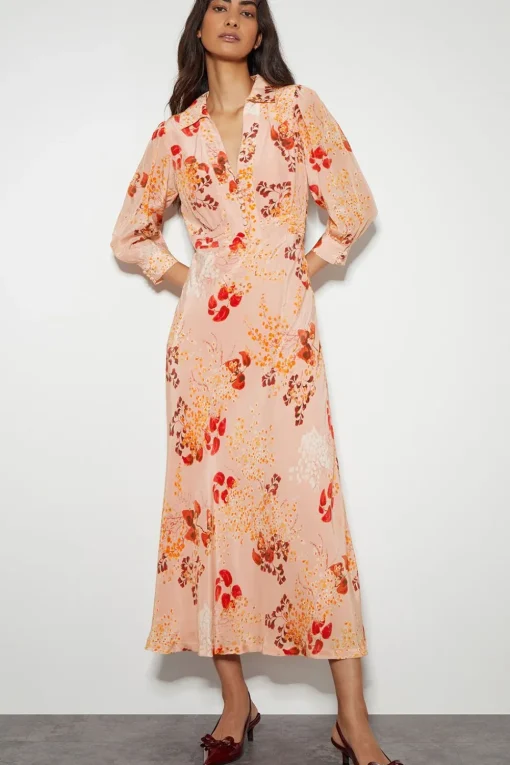 Elise Shirt Dress Pink