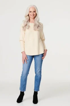 Embellished Long Sleeve Knit Top