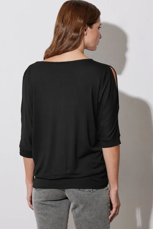 Embellished Neckline Top