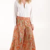 Embellished Waist Wide Leg Trousers