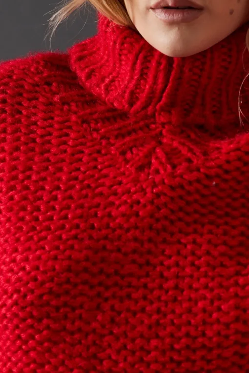 Exposed Seam Super Chunky Knitted Jumper
