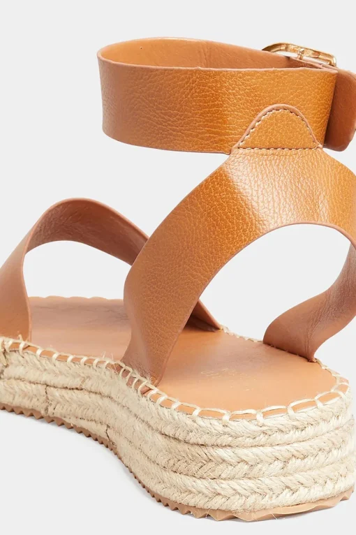 Extra Wide Fit Black Flatform Espadrilles