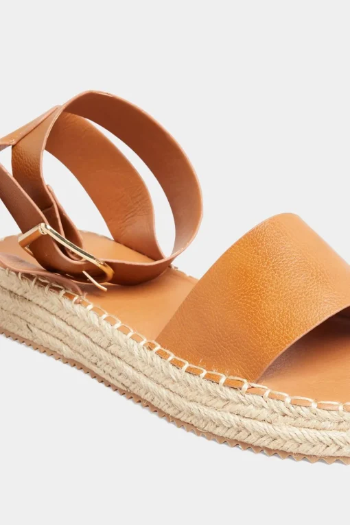 Extra Wide Fit Black Flatform Espadrilles