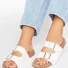 Extra Wide Fit Buckle Strap Footbed Sandals
