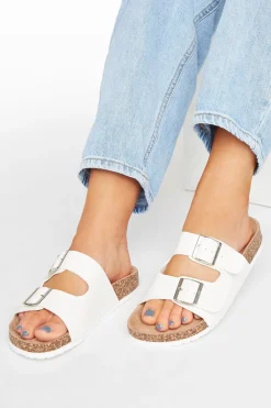 Extra Wide Fit Buckle Strap Footbed Sandals
