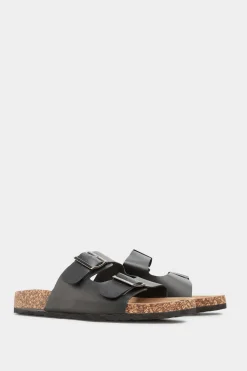 Extra Wide Fit Buckle Strap Footbed Sandals