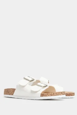 Extra Wide Fit Buckle Strap Footbed Sandals