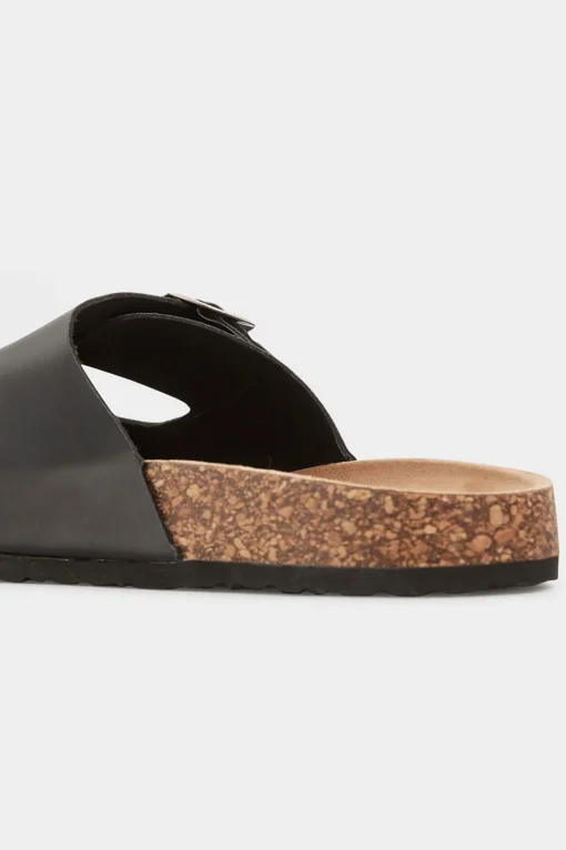 Extra Wide Fit Buckle Strap Footbed Sandals
