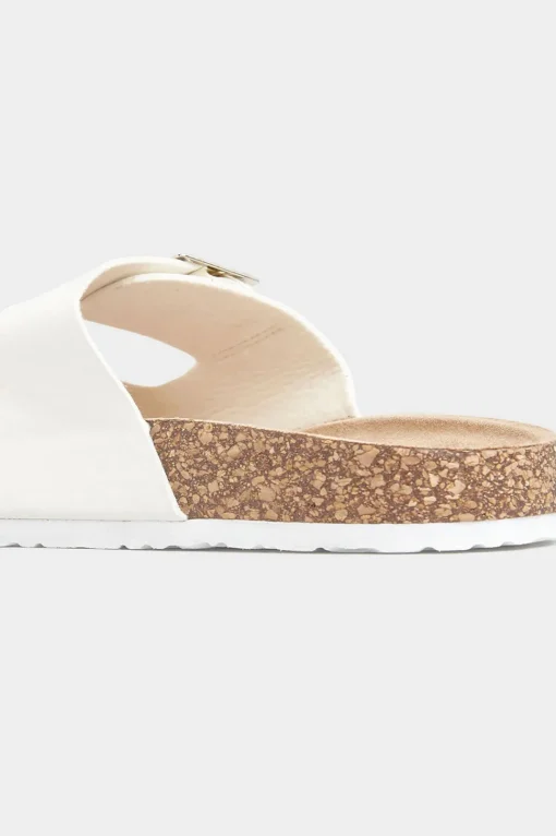 Extra Wide Fit Buckle Strap Footbed Sandals