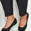 Extra Wide Fit Diamante Ballerina Pumps