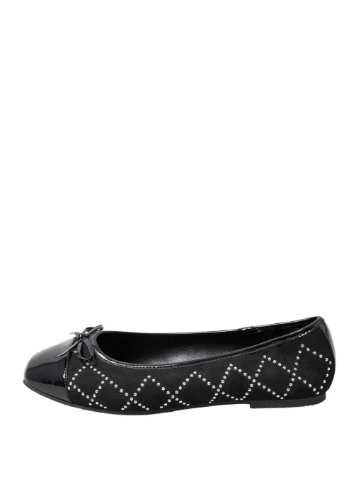 Extra Wide Fit Diamante Ballerina Pumps