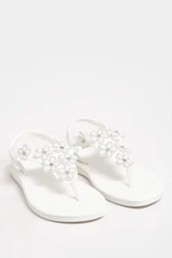 Extra Wide Fit Diamante Studded Sandals