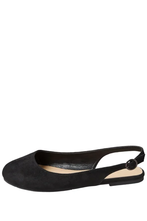 Extra Wide Fit Faux Suede Slingback Pumps