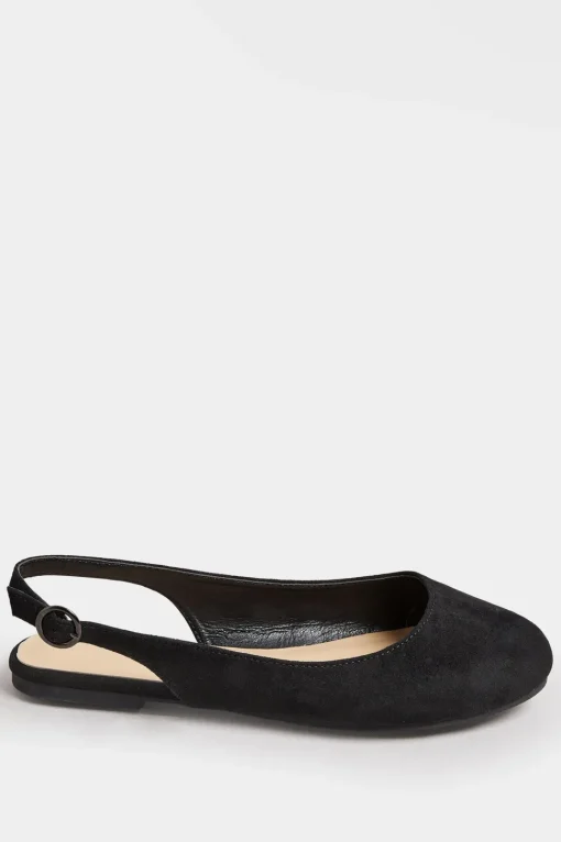 Extra Wide Fit Faux Suede Slingback Pumps