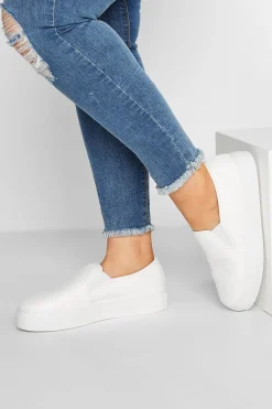 Extra Wide Fit Quilted Slip-On Trainers