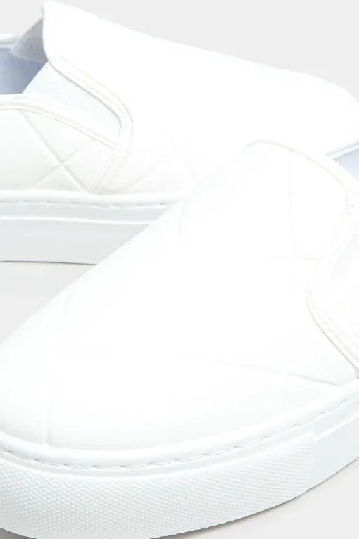 Extra Wide Fit Quilted Slip-On Trainers