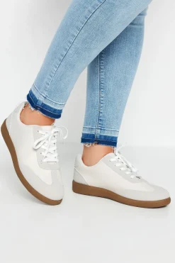 Extra Wide Fit Retro Gum Sole Trainers