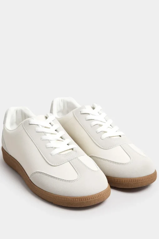 Extra Wide Fit Retro Gum Sole Trainers