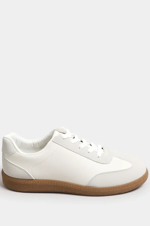 Extra Wide Fit Retro Gum Sole Trainers