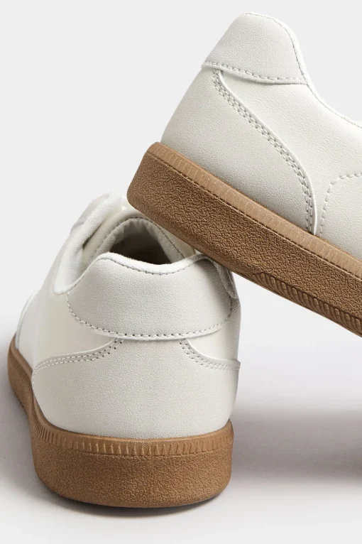 Extra Wide Fit Retro Gum Sole Trainers