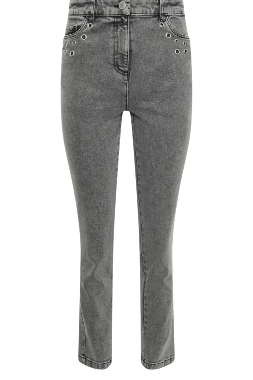 Eyelet Stud Boyfriend Jeans