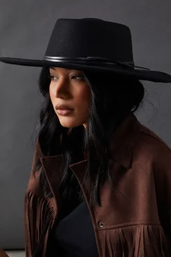 Faith: Wide Brim Fedora Hat