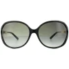 Fashion Black Gold Grey Gradient Sunglasses