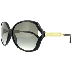 Fashion Black Gold Grey Gradient Sunglasses