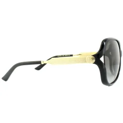 Fashion Black Gold Grey Gradient Sunglasses