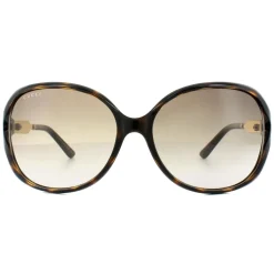 Fashion Havana Gold Brown Gradient Sunglasses