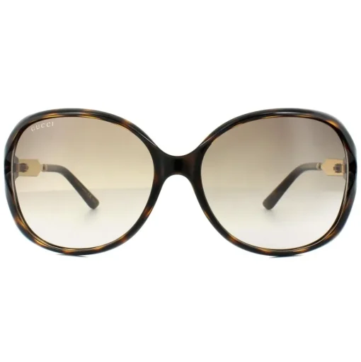 Fashion Havana Gold Brown Gradient Sunglasses