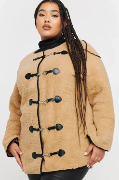 Faux Fur Toggle Jacket
