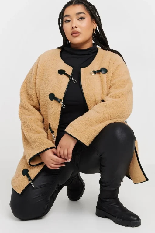 Faux Fur Toggle Jacket