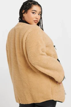 Faux Fur Toggle Jacket