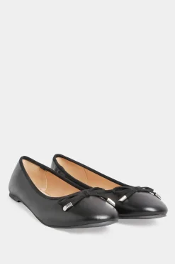Faux Suede Ballerina Pumps