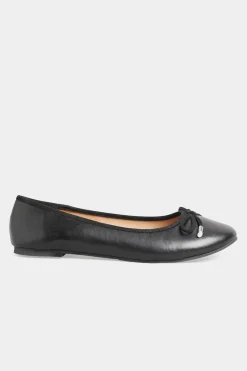 Faux Suede Ballerina Pumps